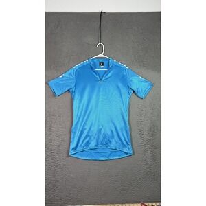 Vintage Descente‎ Cycling Jersey Large 90s Half Zip Short Sleeve Bike Shirt